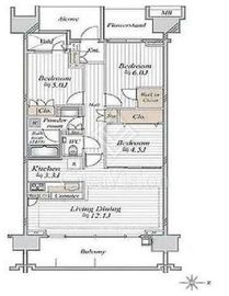 グランドメゾン杉並シーズン 6階 間取り図