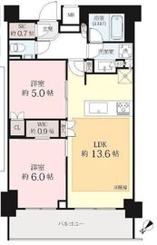 パークリュクス渋谷西原 5階 間取り図