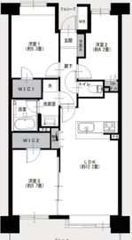 イーストパークス大島セントラルスクエア 20階 間取り図
