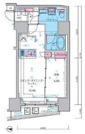 レジディア文京湯島 9階 間取り図