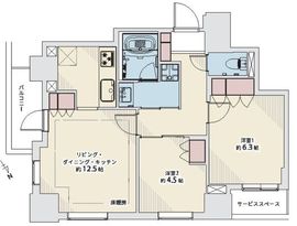 パークタワー池袋イーストプレイス 6階 間取り図