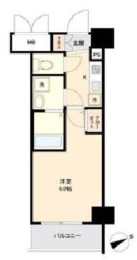 ベルジェンド西日暮里グランセルサス 6階 間取り図