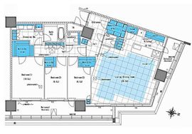 パークキューブ東品川 34階 間取り図