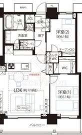 ベイクレストタワー 38階 間取り図
