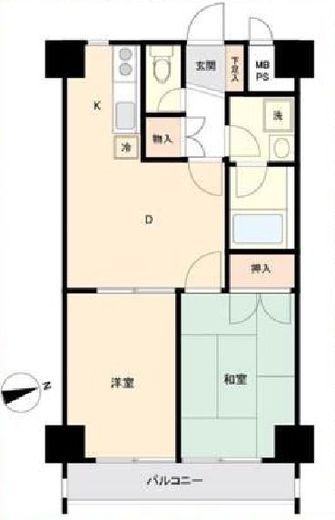 秀和田町レジデンス 3階 間取り図