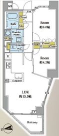クレヴィア神楽坂 5階 間取り図