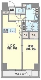 ログ品川サンズ 14階 間取り図