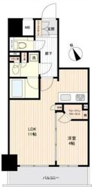 コンフォリア新宿イーストサイドタワー 13階 間取り図