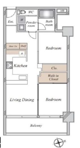 TRES赤坂 6階 間取り図