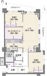 ザ・パークハウス市谷加賀町 3階 間取り図