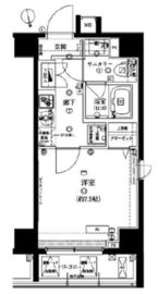 コンフォリア新宿イーストサイドタワー 6階 間取り図