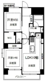 コンフォリア新宿イーストサイドタワー 10階 間取り図