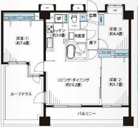 イトーピア用賀 9階 間取り図