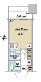 コンフォリア新宿イーストサイドタワー 6階 間取り図
