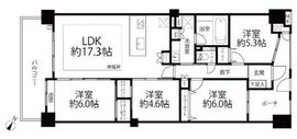 カスタリア渋谷櫻丘 13階 間取り図