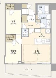パークタワー晴海 7階 間取り図