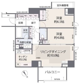 プラウド恵比寿 4階 間取り図