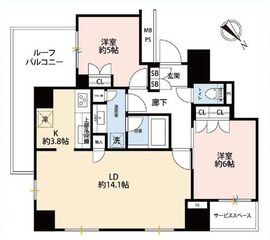 パークタワー池袋イーストプレイス 20階 間取り図