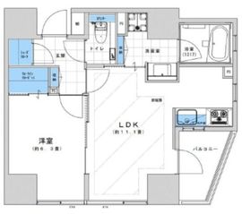 ディアクオーレ白金高輪 4階 間取り図