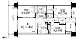 クレッセント東京リプライム 3階 間取り図