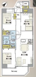 サンヴェール日本橋水天宮 8階 間取り図