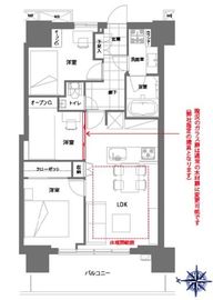浅草タワー 33階 間取り図