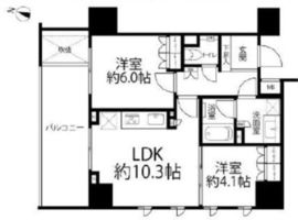リストレジデンス西日暮里弐番館 8階 間取り図