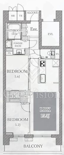 ザ・パークハウス二子玉川ガーデン 4階 間取り図