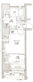 コンフォリア新宿イーストサイドタワー 8階 間取り図
