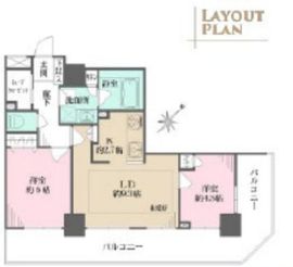 ライオンズタワー池袋 16階 間取り図