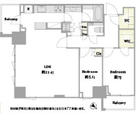 パークコート六本木ヒルトップ 13階 間取り図