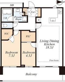 アーバンドックパークシティ豊洲タワー 37階 間取り図