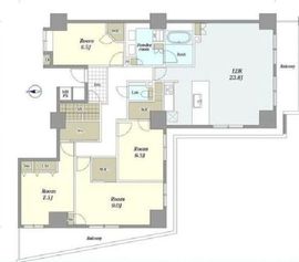 ライオンズタワー大島 29階 間取り図