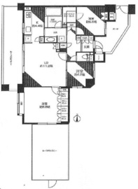 クリオ新宿戸山壱番館 8階 間取り図