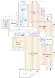パークシティ杉並 20階 間取り図