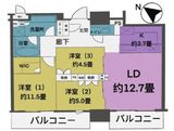 ブランズタワー豊洲 15階 間取り図