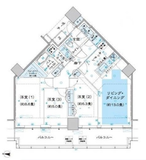 シティタワー品川 42階 間取り図