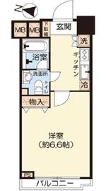 コンフォリア新宿イーストサイドタワー 20階 間取り図