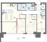 シティタワーズ東京ベイ 15階 間取り図