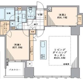 シティタワーズ豊洲ザ・ツイン ノースタワー 46階 間取り図