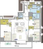 ソプラタワー 3階 間取り図