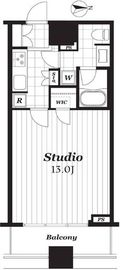 コンフォリア新宿イーストサイドタワー 5階 間取り図