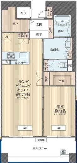 ザ・レジデンス白金スイート 4階 間取り図