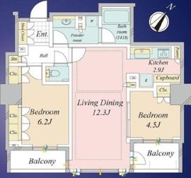 パークタワー渋谷本町 10階 間取り図