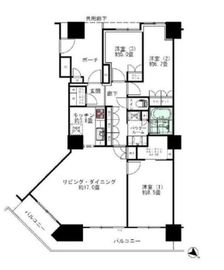 シティタワー品川 40階 間取り図