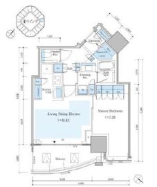 THE TOYOMI TOWER MARINE&SKY EAST 48階 間取り図
