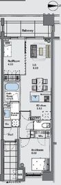 マジェスティハウス新宿御苑パークナード 4階 間取り図