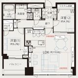 シティタワーズ豊洲ザ・シンボル 39階 間取り図