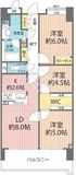 クレストフォルム田町ベイフロントスクエア 7階 間取り図