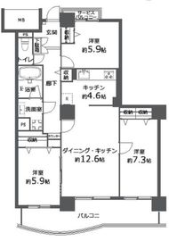 アクロシティタワーズ 5階 間取り図